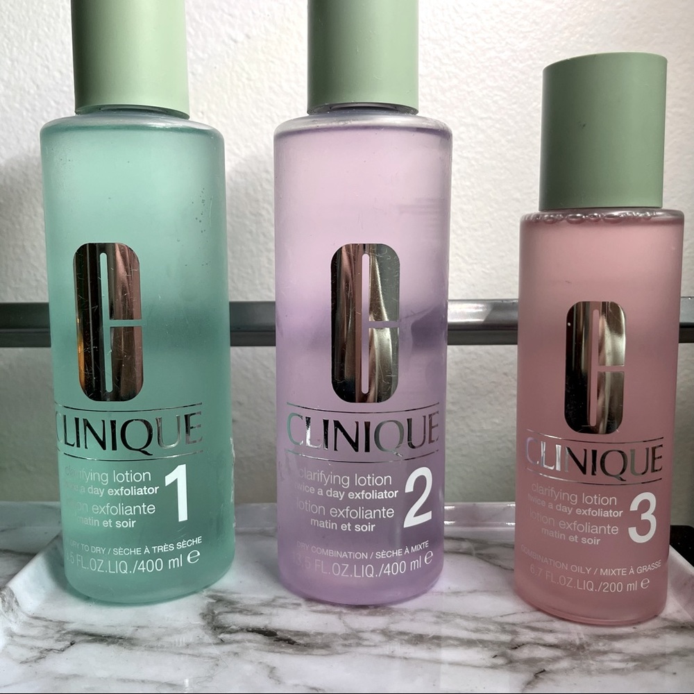 Clinique three step clarifying lotion